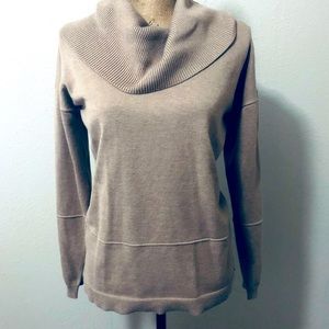 Tan turtleneck sweater